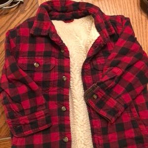 Baby Gap fleece Sherpa lined flannel